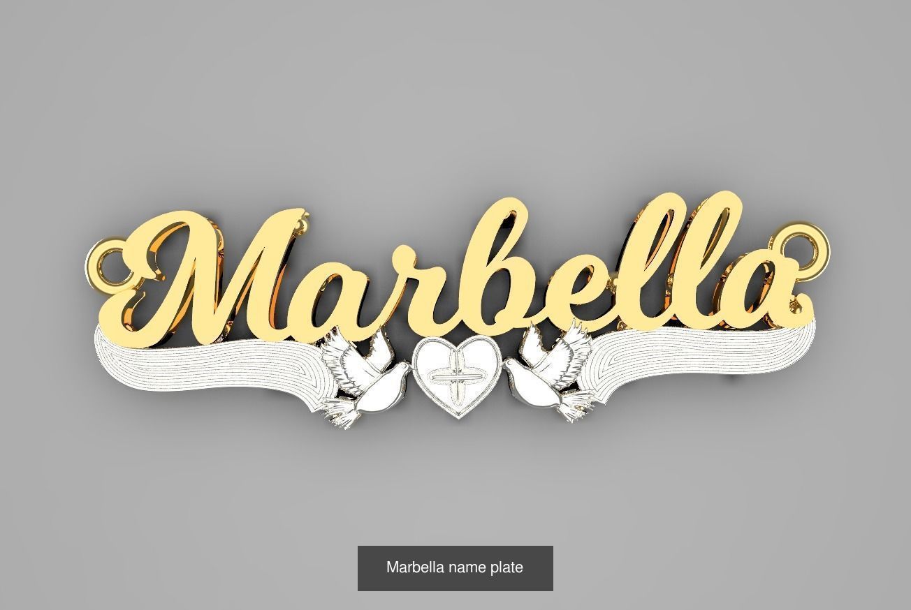 name plate compilation 3D Model Collection_10