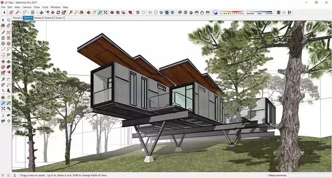 Sketchup Villa 227