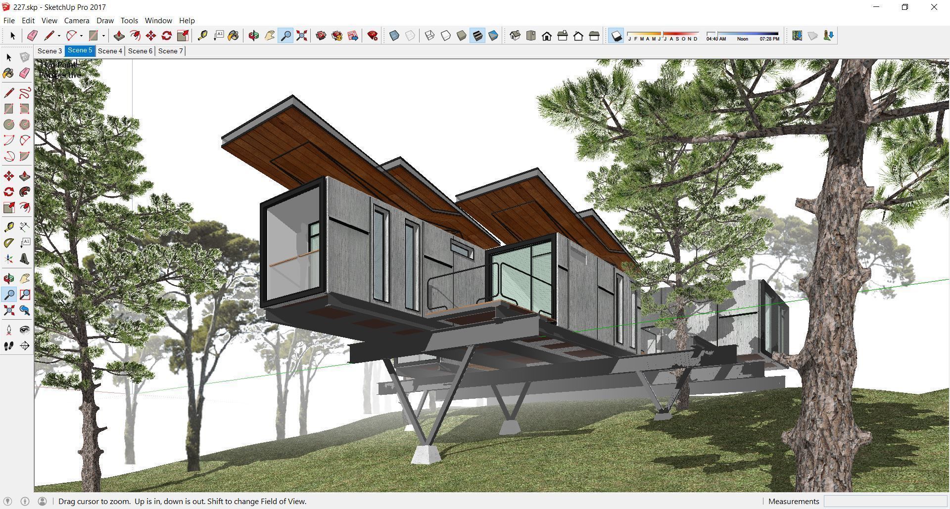 Sketchup Villa 227 3D model_2