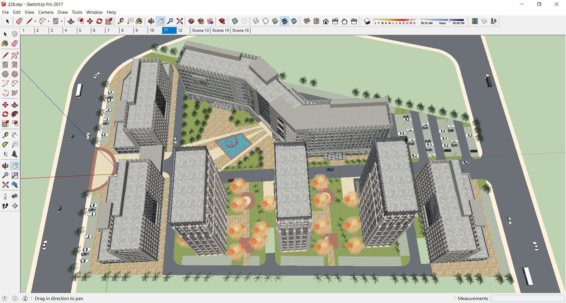 Sketchup Residential Complex 228 3D model_2