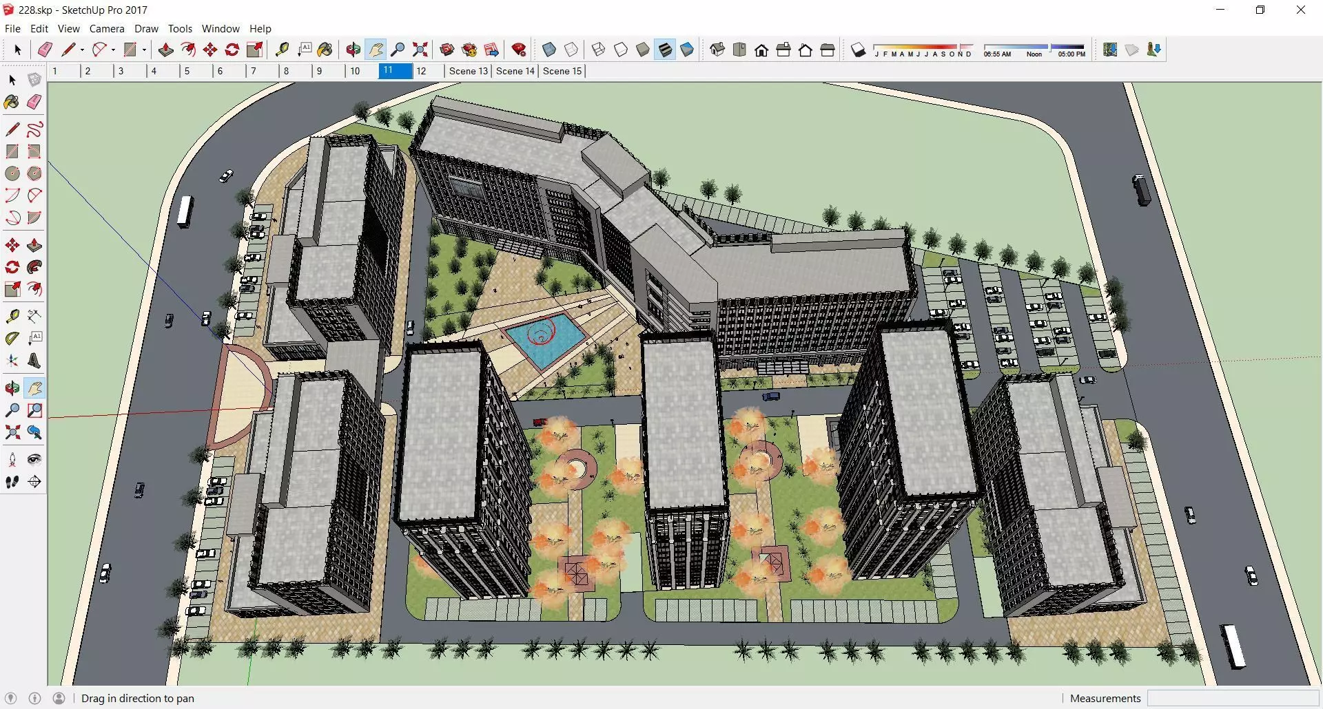 Sketchup Residential Complex 228 3D model_0