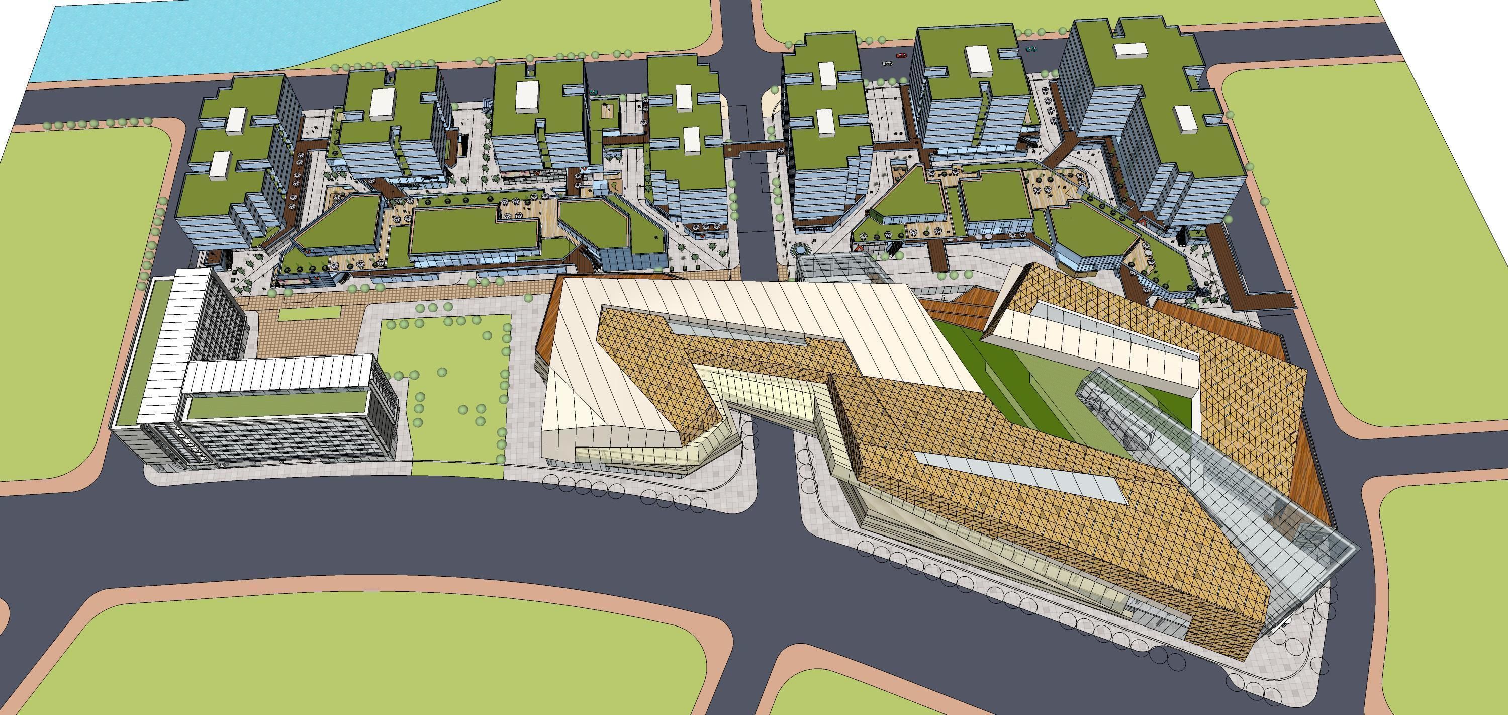 Sketchup Commercial Office Complex 229 3D model_3