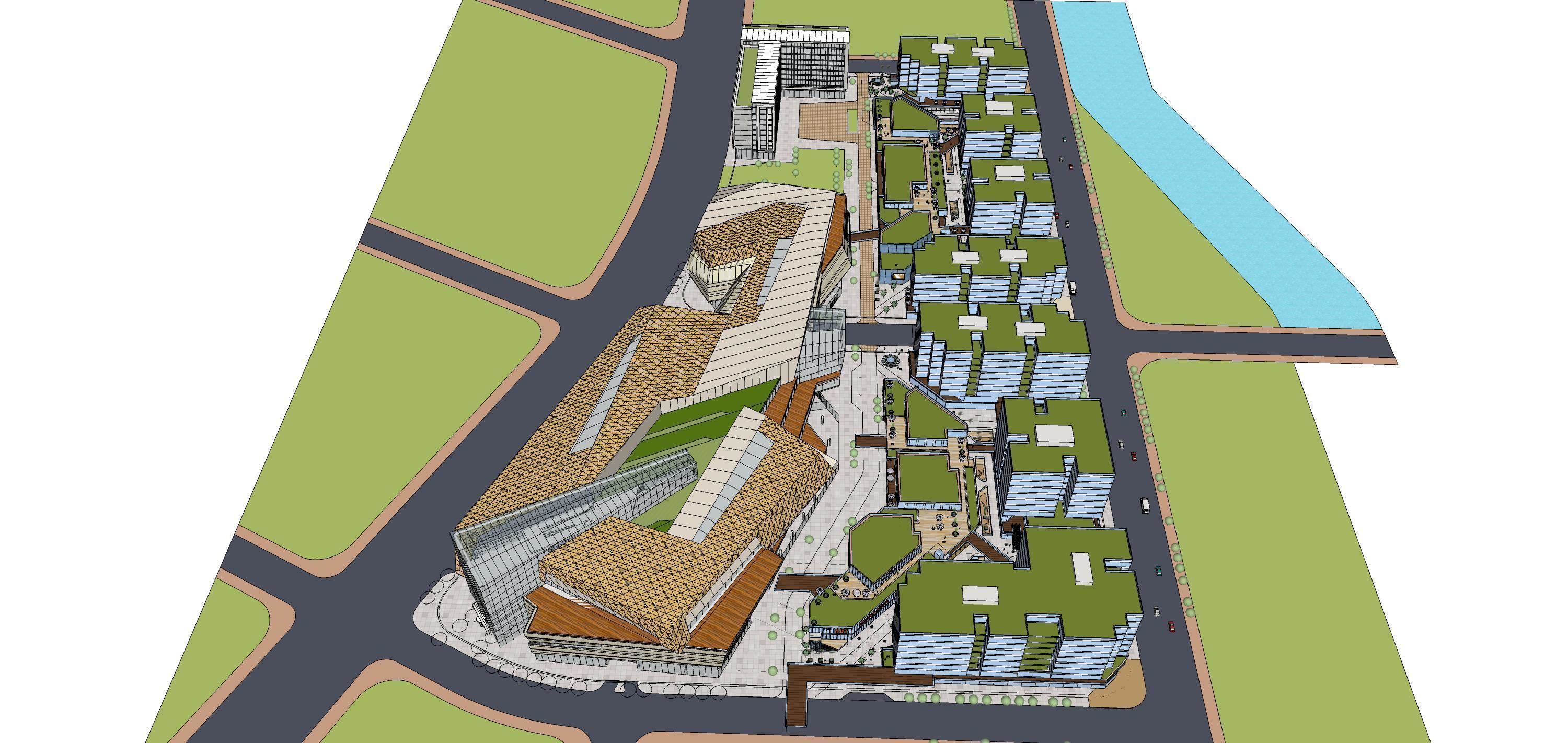 Sketchup Commercial Office Complex 229 3D model_5