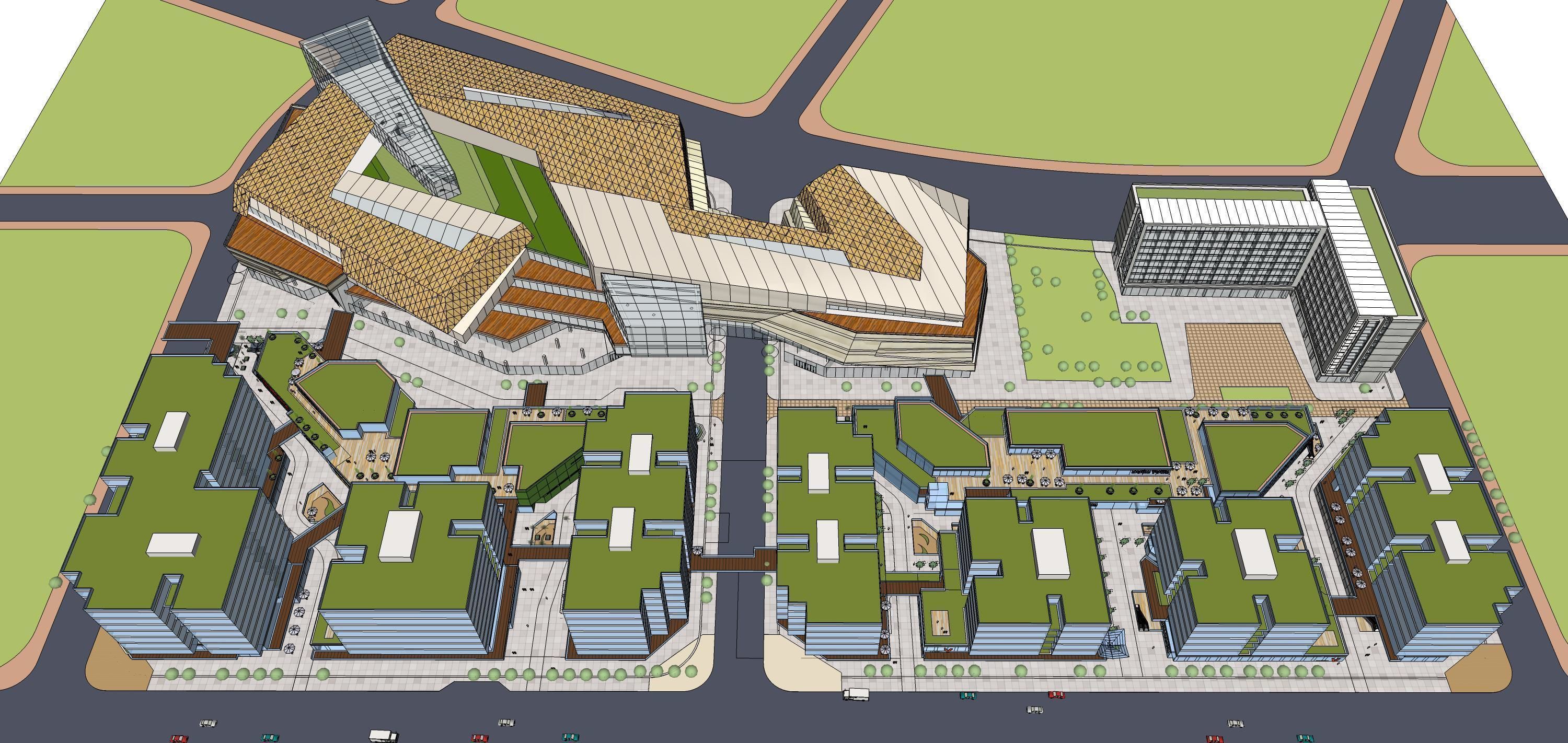 Sketchup Commercial Office Complex 229 3D model_4