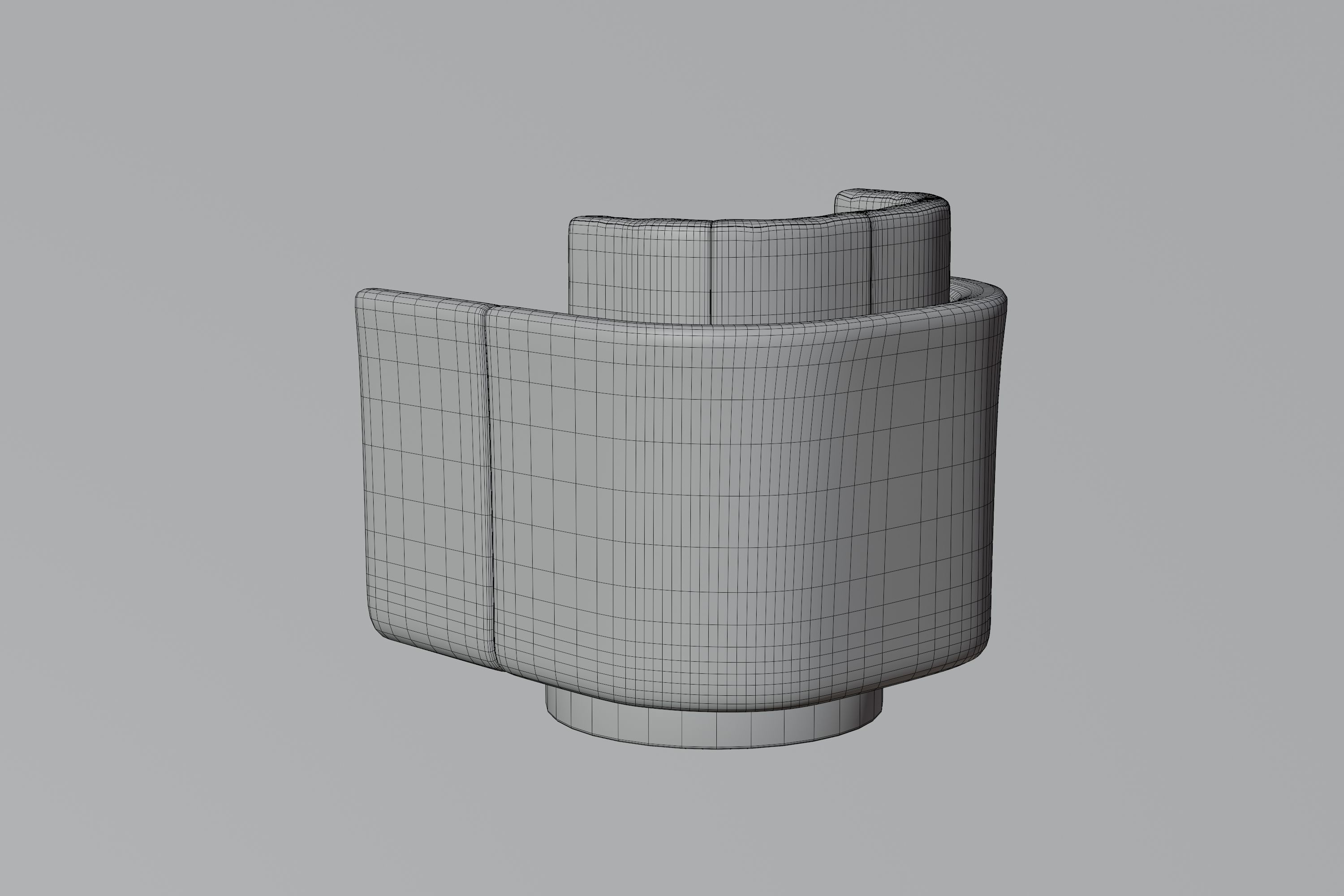 Fendi Casa Armchair 3D model_12