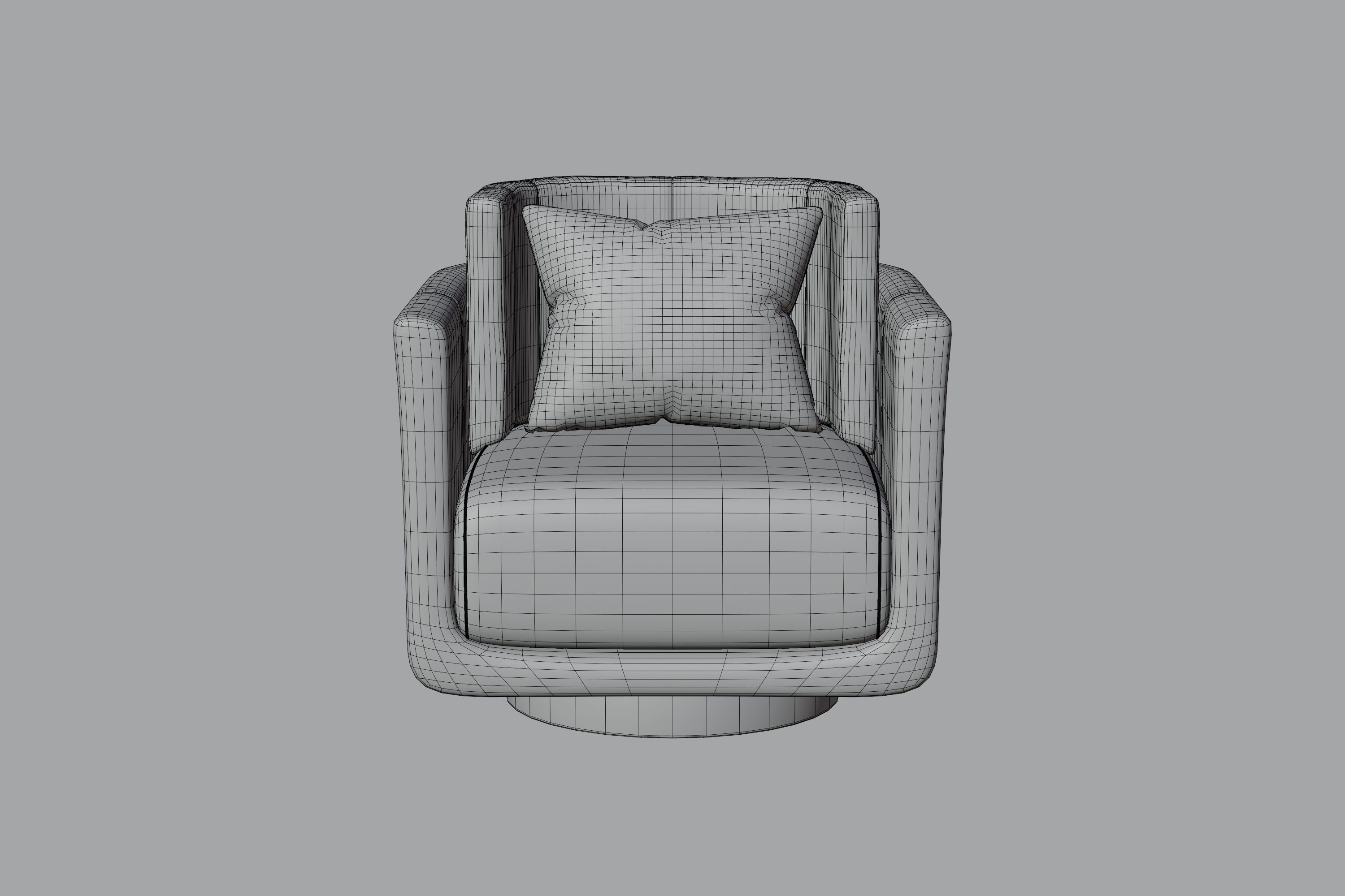 Fendi Casa Armchair 3D model_2