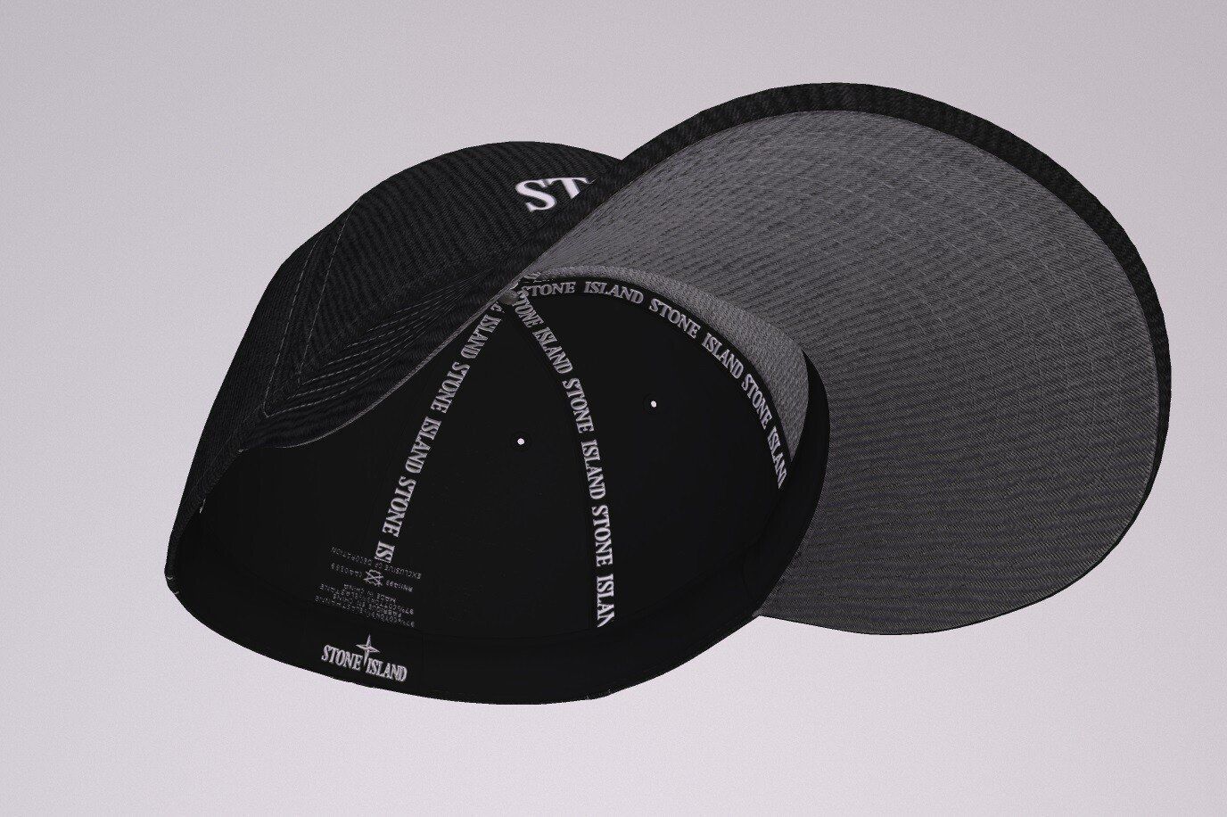 STONE ISLAND BASEBALL CAP PBR Low-poly 3D model_2