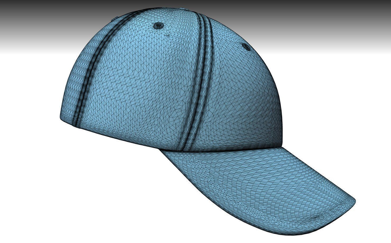 STONE ISLAND BASEBALL CAP PBR Low-poly 3D model_6