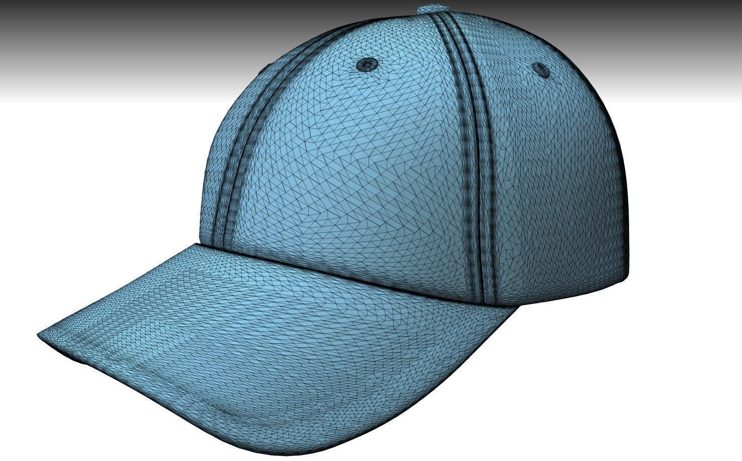 STONE ISLAND BASEBALL CAP PBR Low-poly 3D model_7