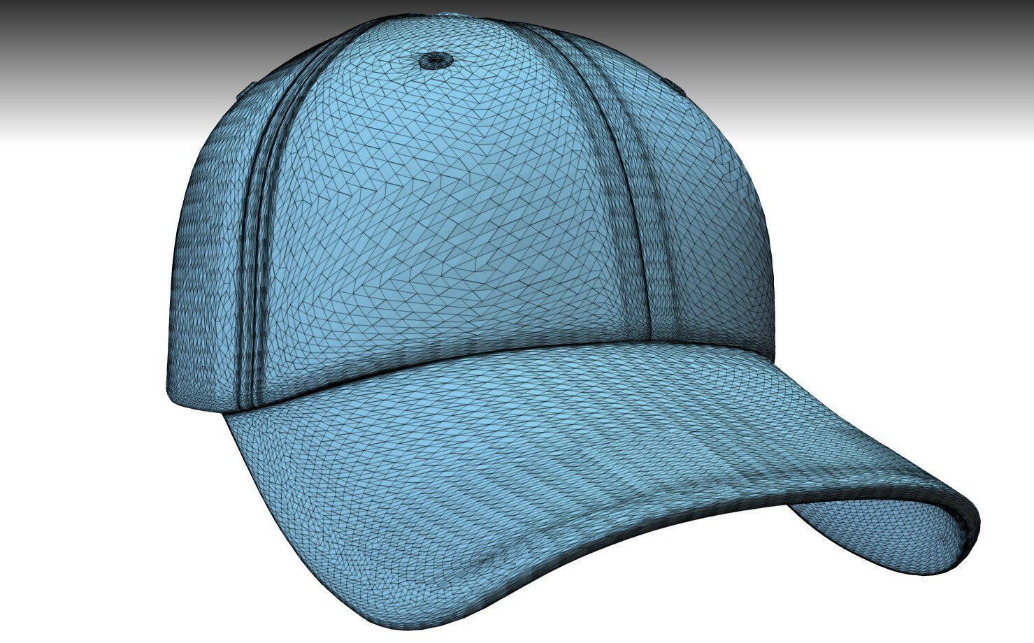STONE ISLAND BASEBALL CAP PBR Low-poly 3D model_5