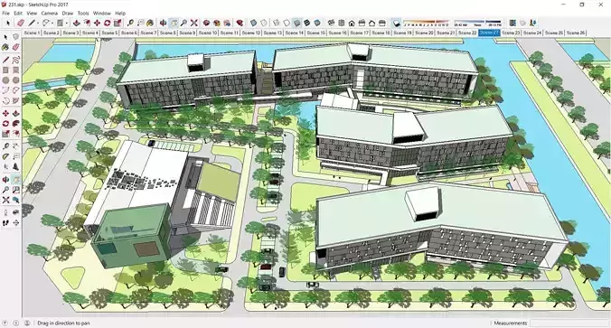 Sketchup Highschool or College 231 3D model