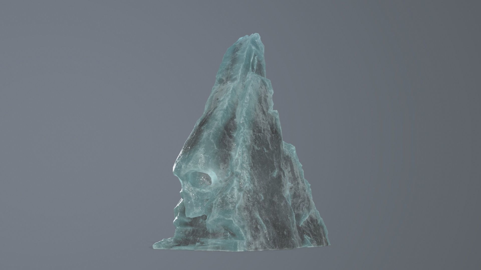 skull gate Low-poly 3D model_9