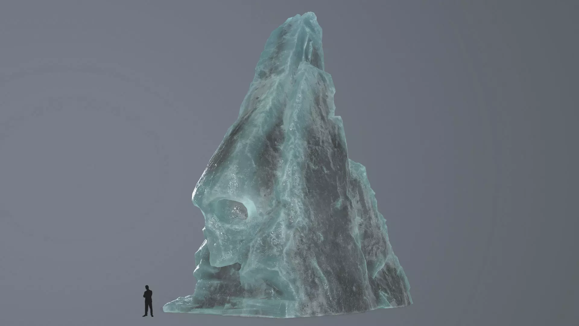 skull gate Low-poly 3D model_0