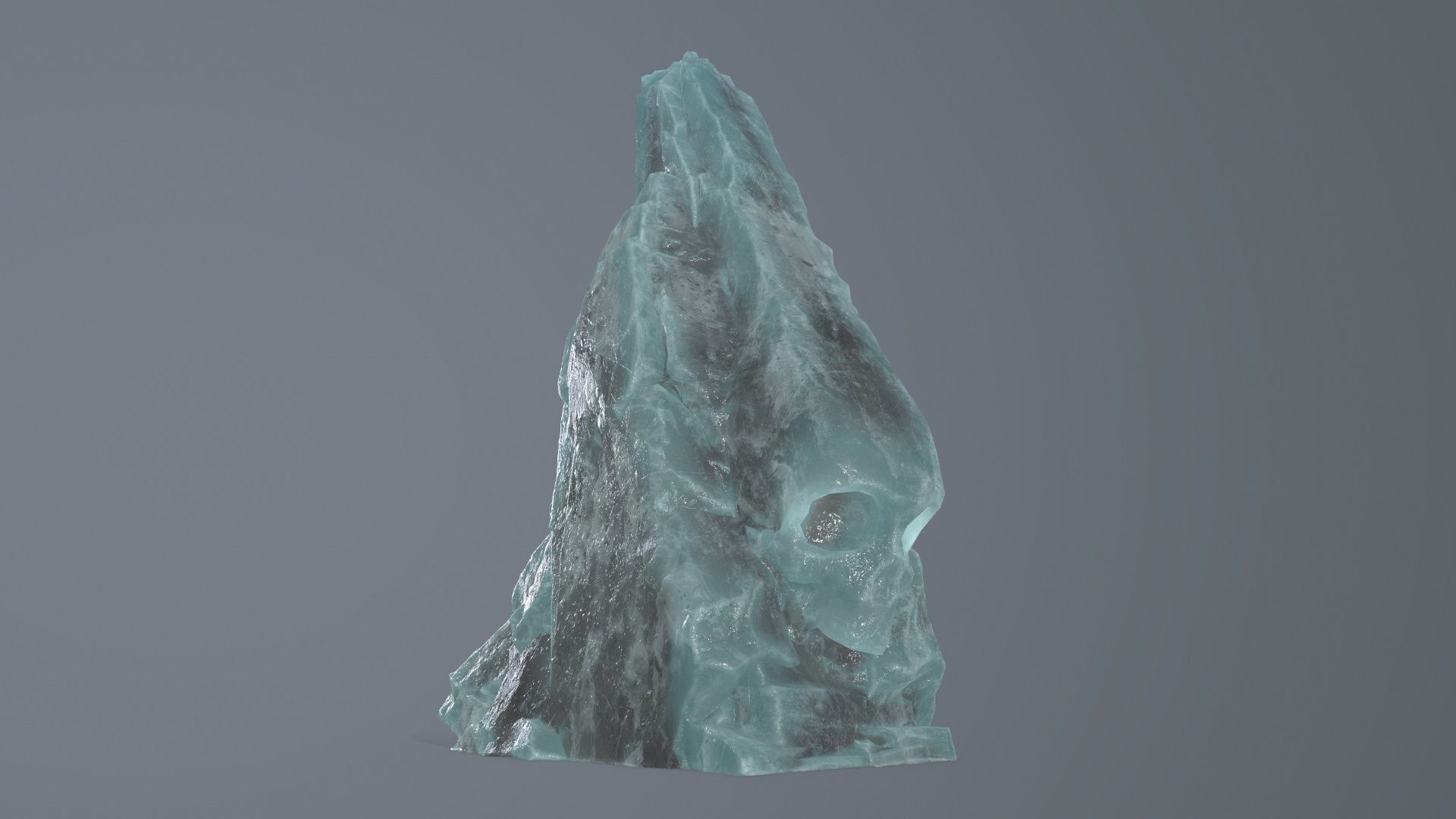 skull gate Low-poly 3D model_3