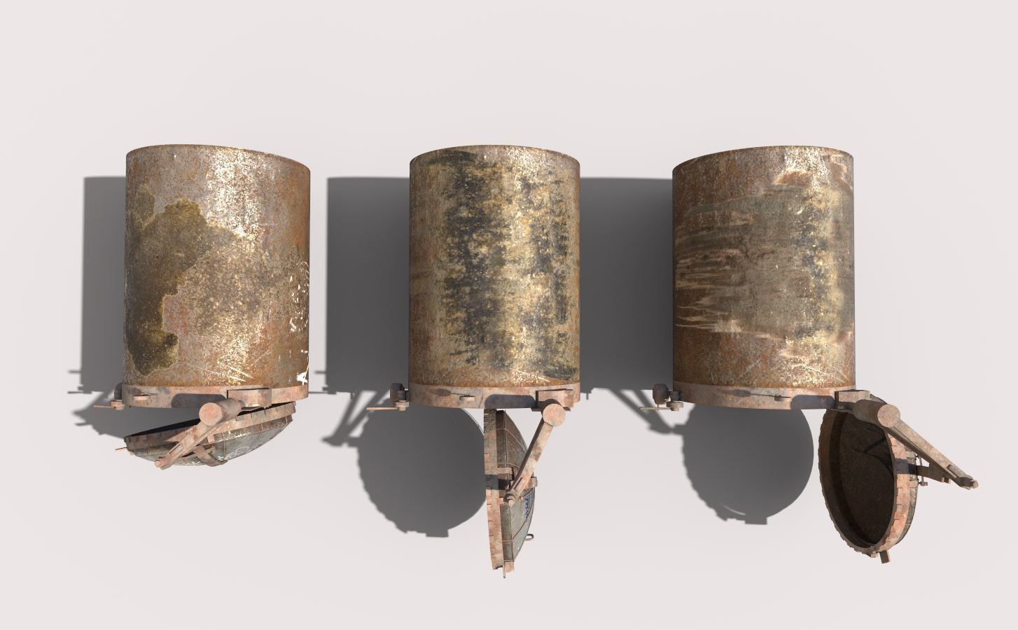 Old Industrial Treatment Machine 3D model_5