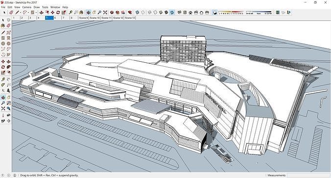 Sketchup Shopping Center 235 3D model 2