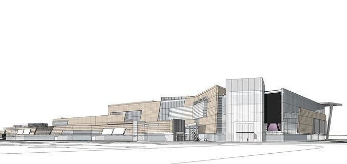 Sketchup Shopping Center 235 3D model 4