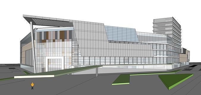 Sketchup Shopping Center 235 3D model 6