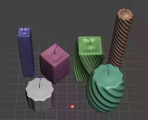 Decorative candles collection