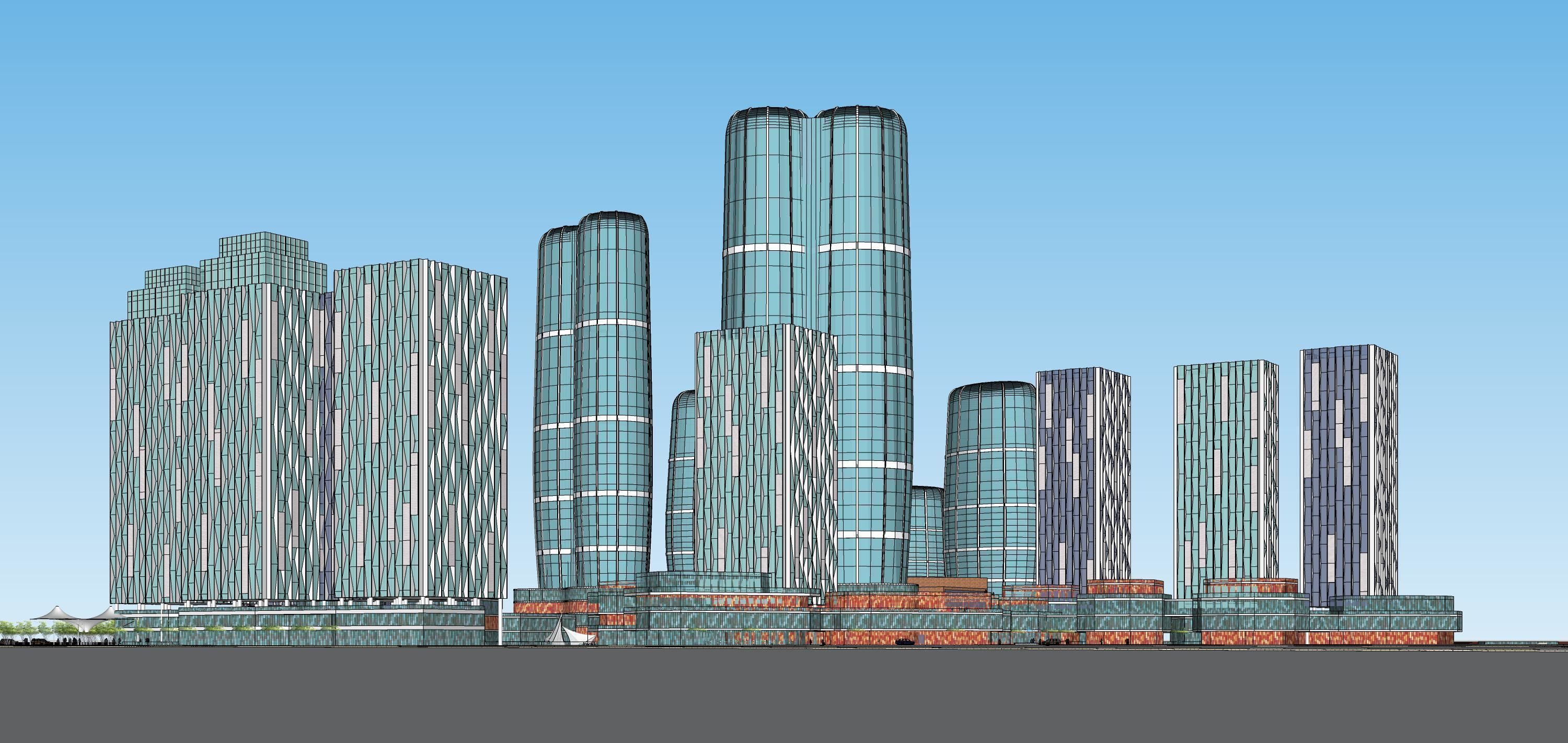 Sketchup Residential Complex 236 3D model_13