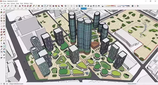 Sketchup Residential Complex 236