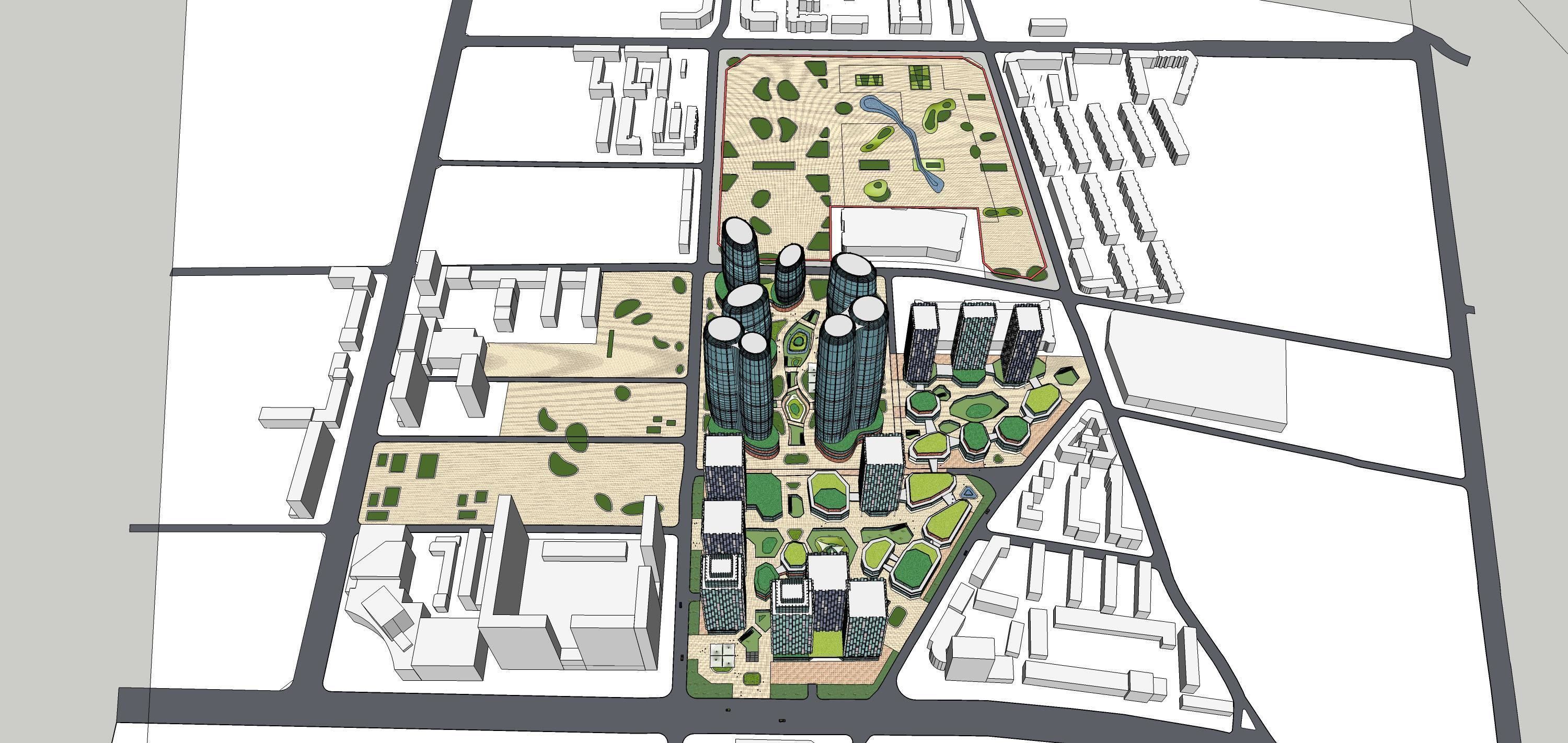 Sketchup Residential Complex 236 3D model_6