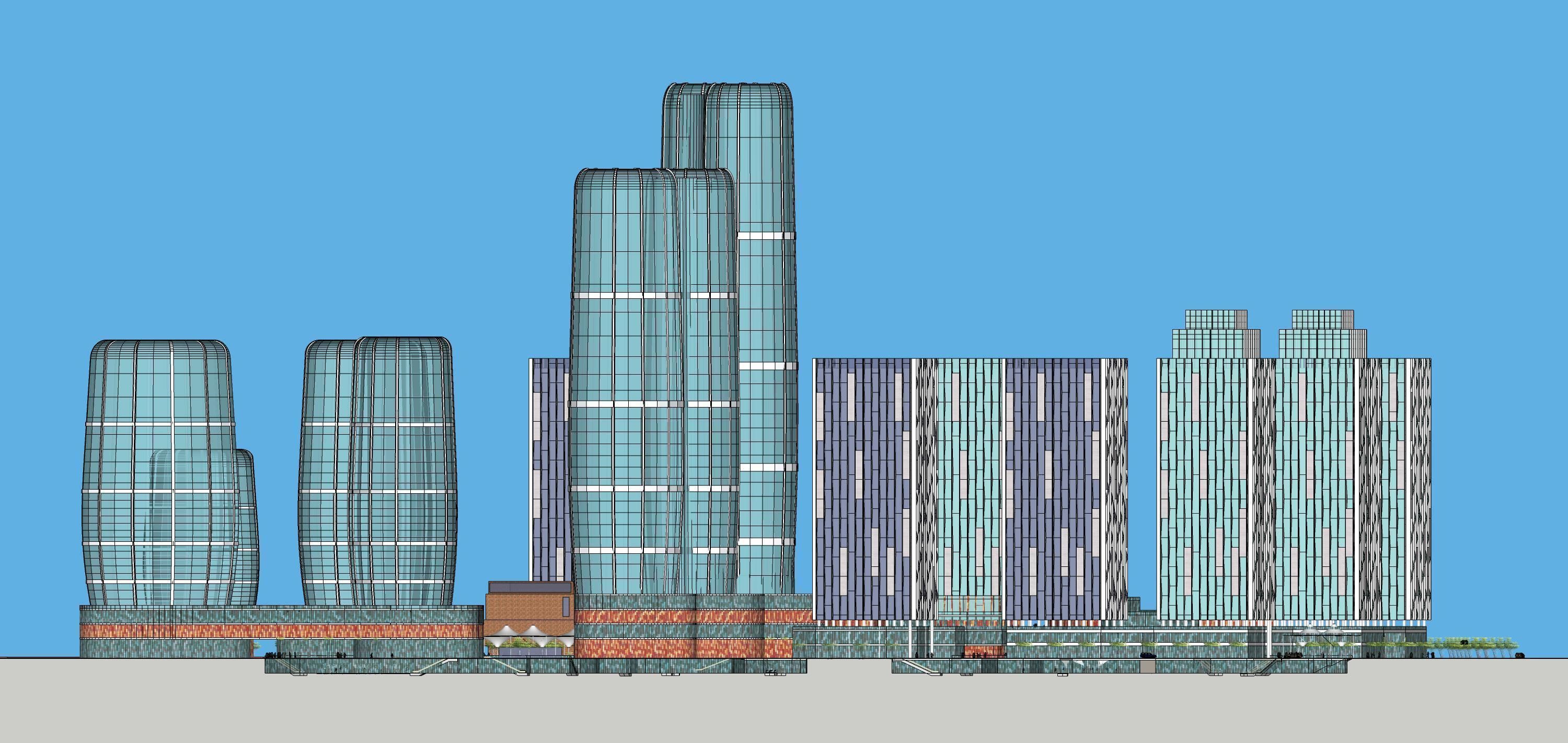 Sketchup Residential Complex 236 3D model_4