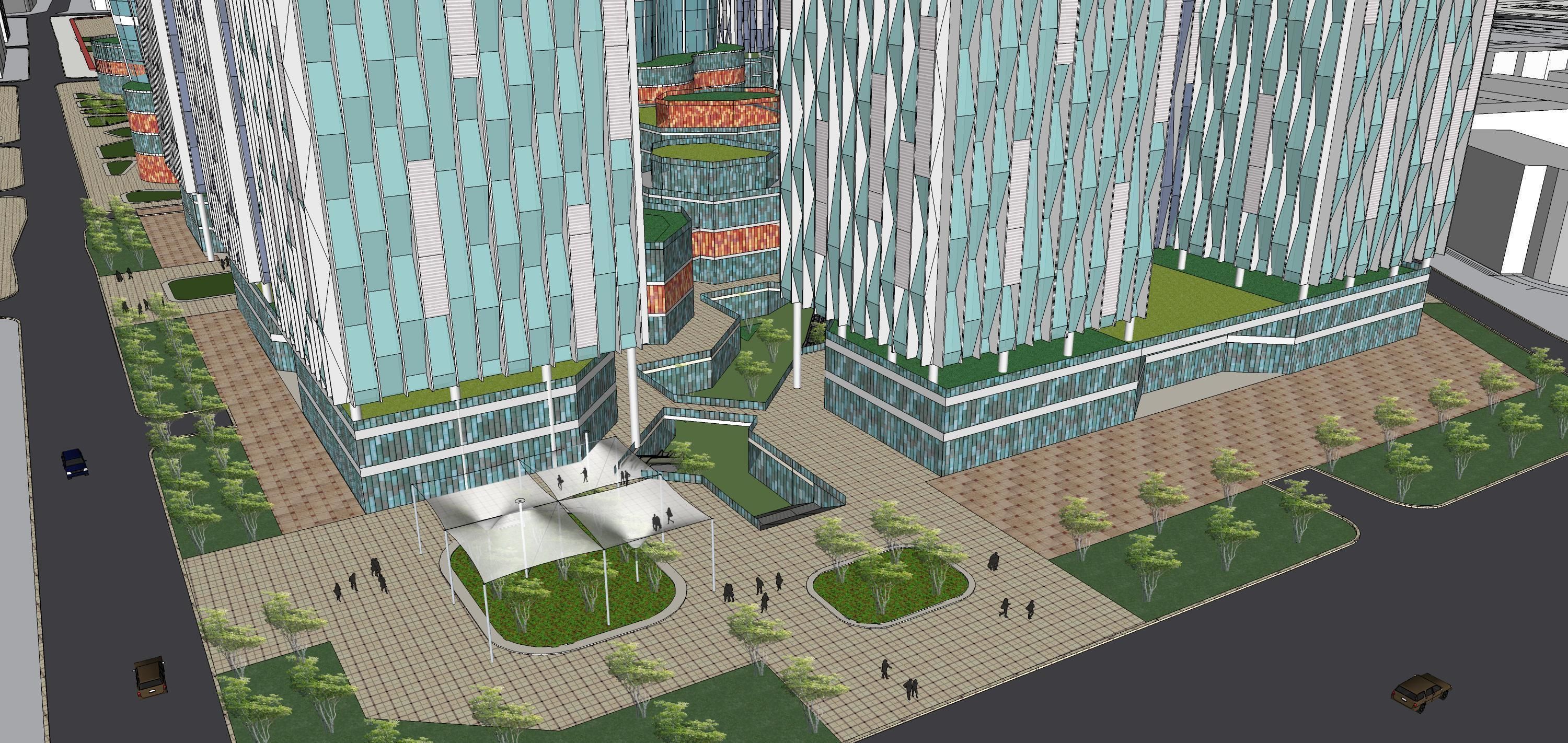 Sketchup Residential Complex 236 3D model_15