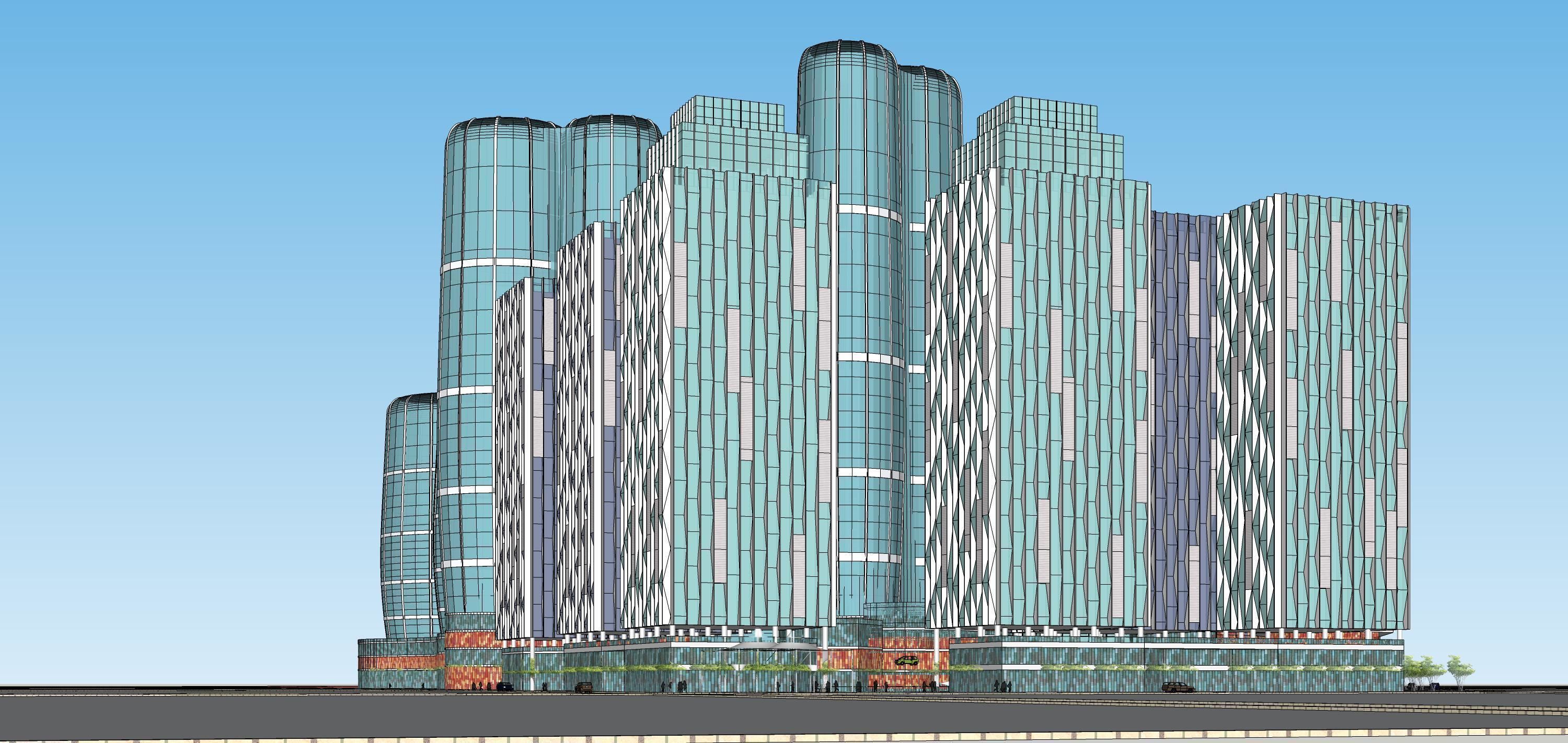 Sketchup Residential Complex 236 3D model_12