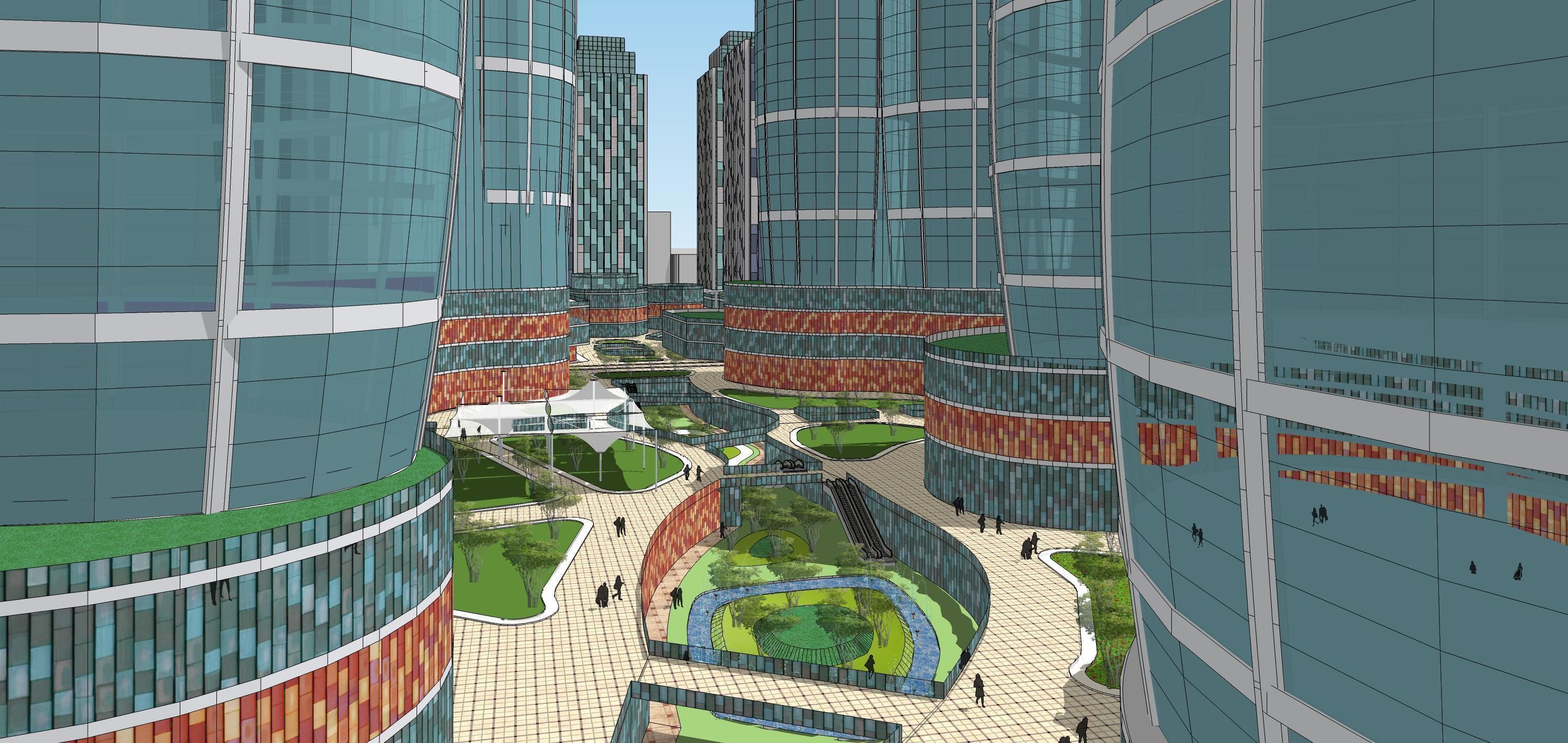 Sketchup Residential Complex 236 3D model_11