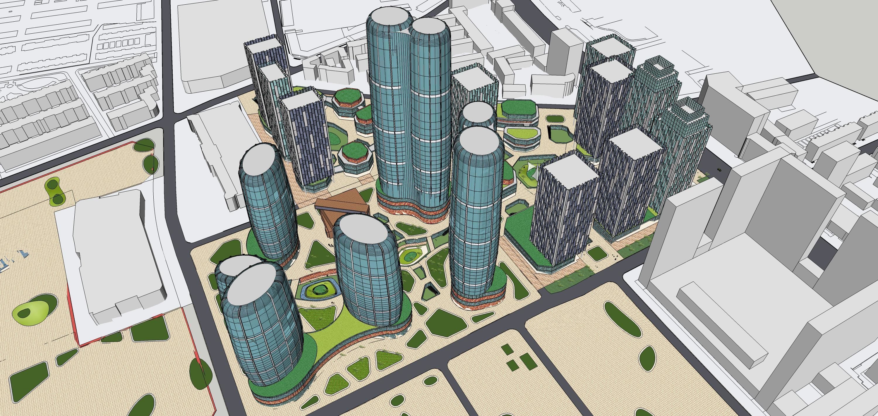 Sketchup Residential Complex 236 3D model_21