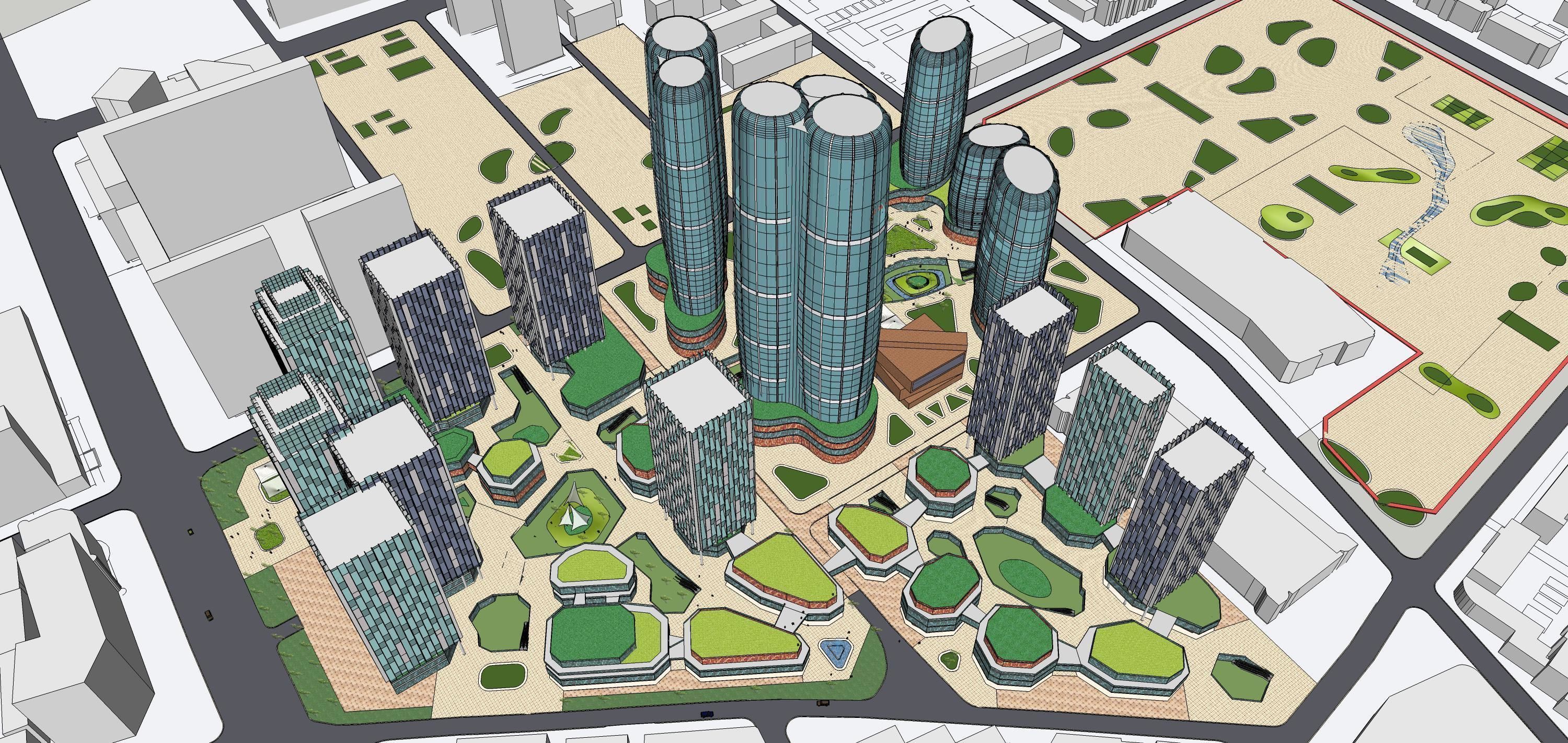 Sketchup Residential Complex 236 3D model_22