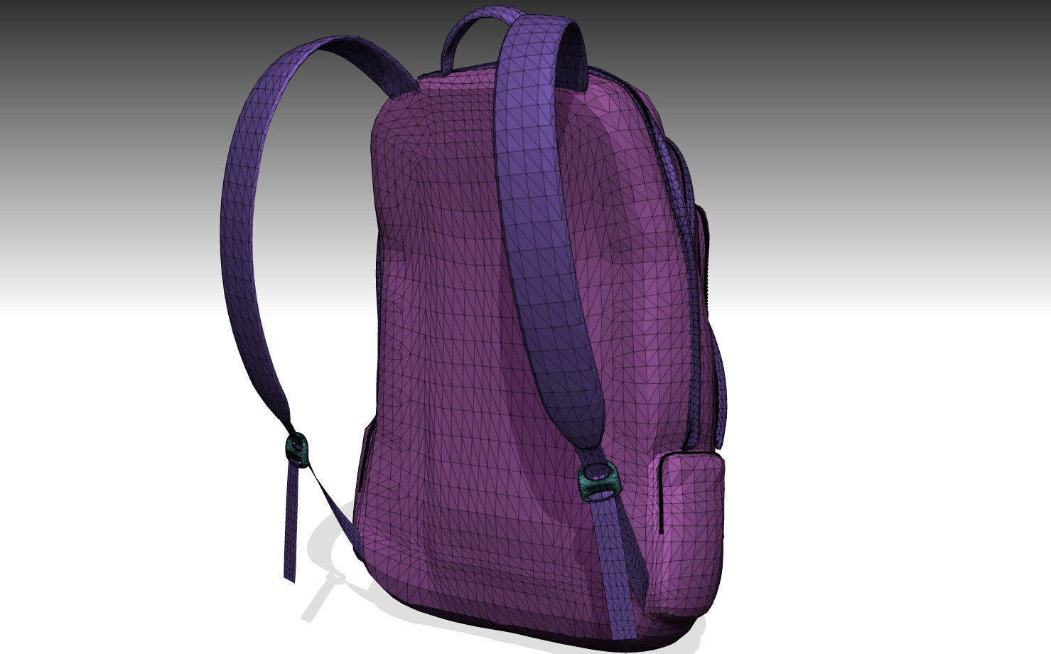 STONE ISLAND BACKPACK PBR Low-poly 3D model_7