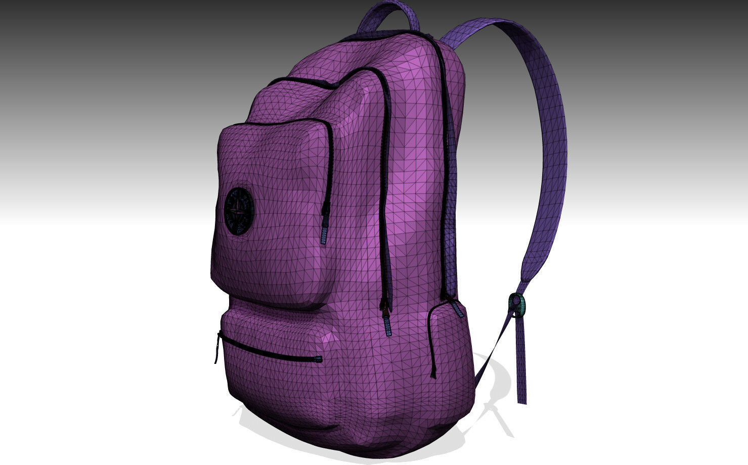 STONE ISLAND BACKPACK PBR Low-poly 3D model_9