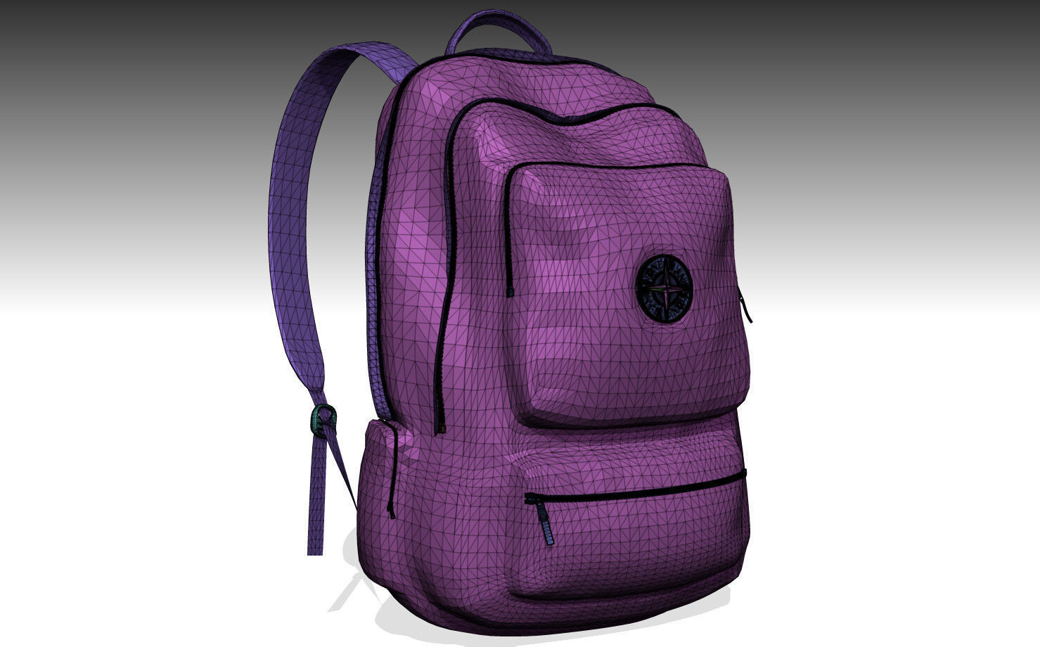 STONE ISLAND BACKPACK PBR Low-poly 3D model_6