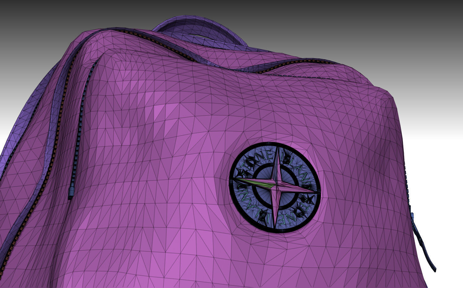 STONE ISLAND BACKPACK PBR Low-poly 3D model_8