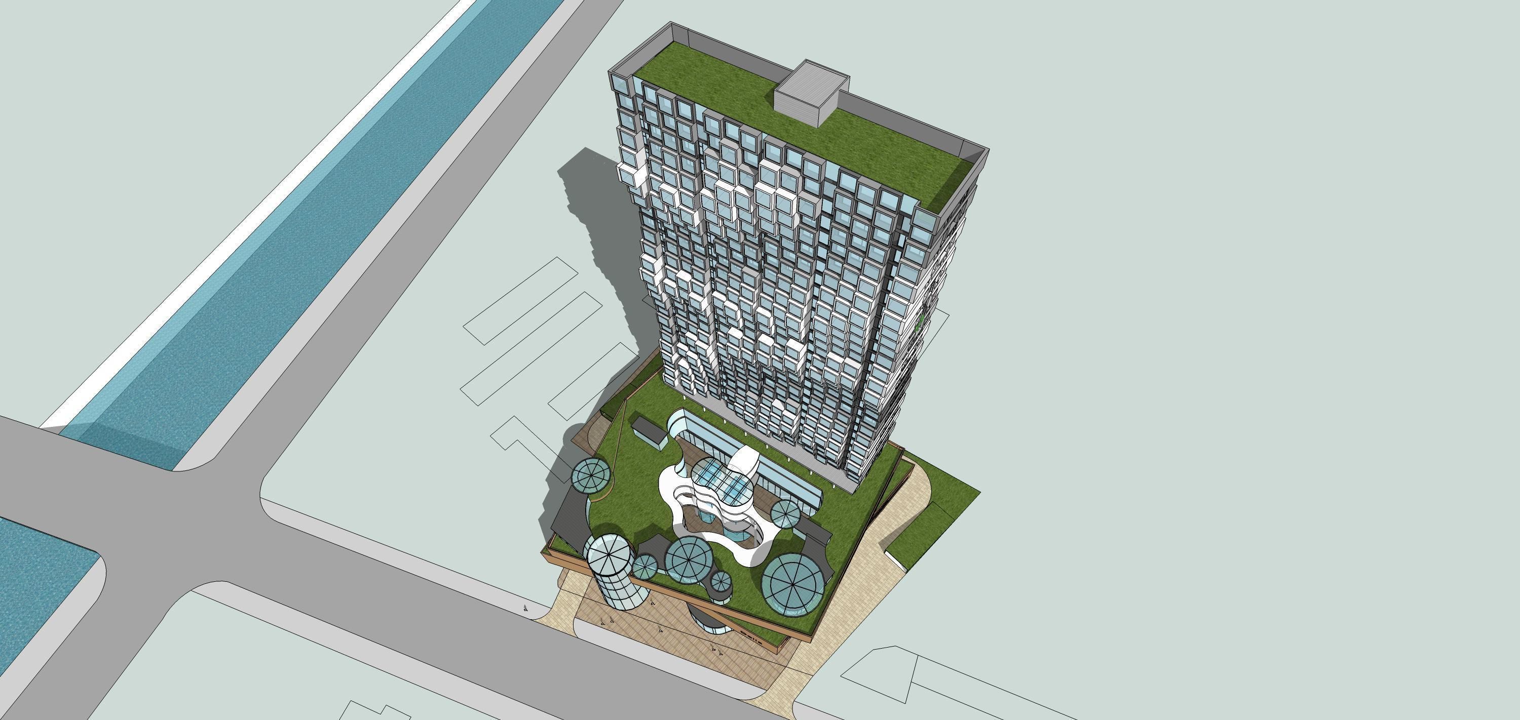 Sketchup Commercial Office Complex 238 3D model_3