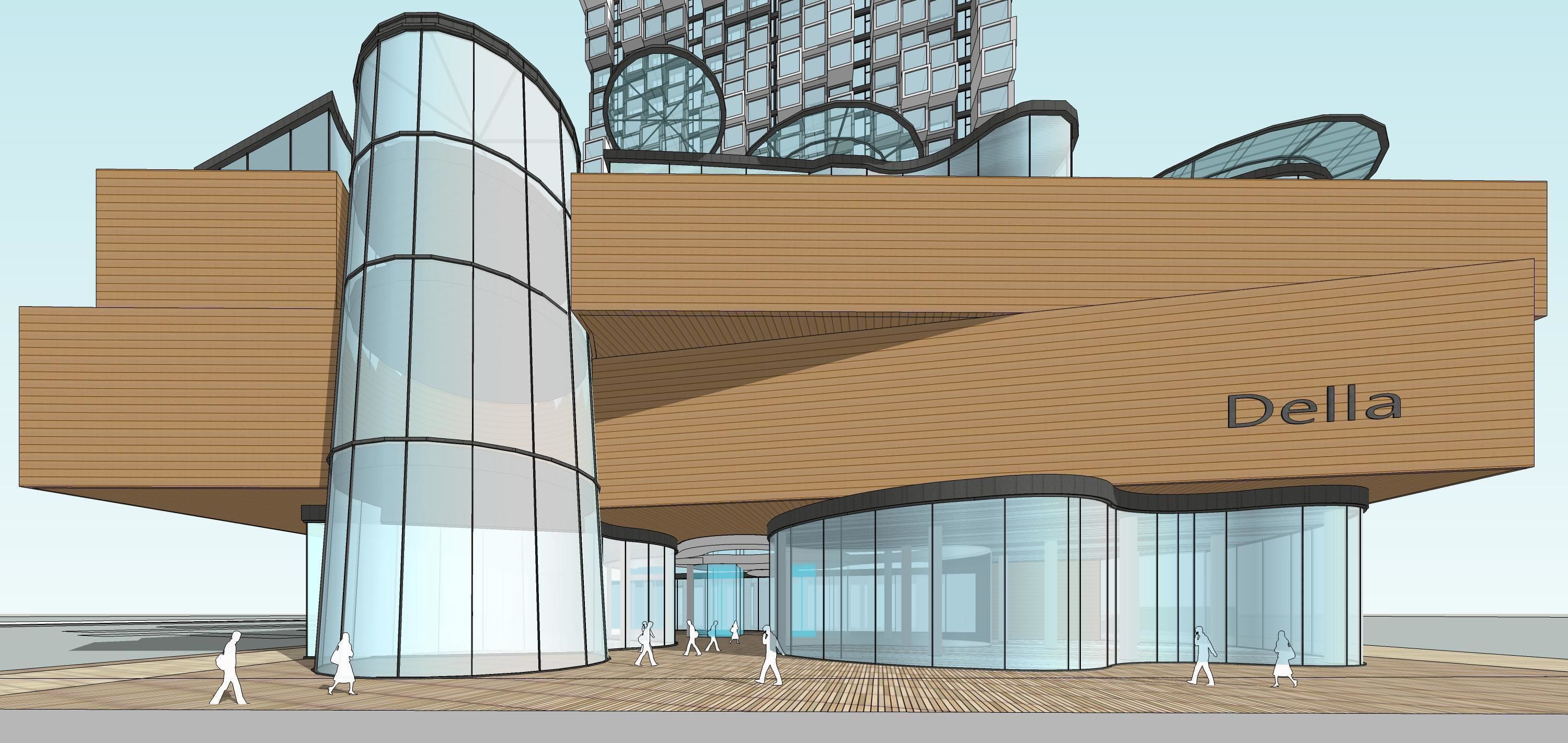 Sketchup Commercial Office Complex 238 3D model_13