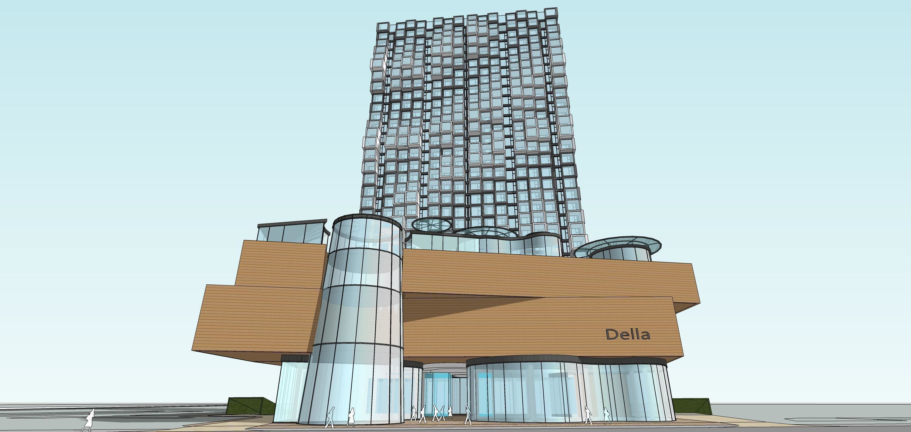 Sketchup Commercial Office Complex 238 3D model_14