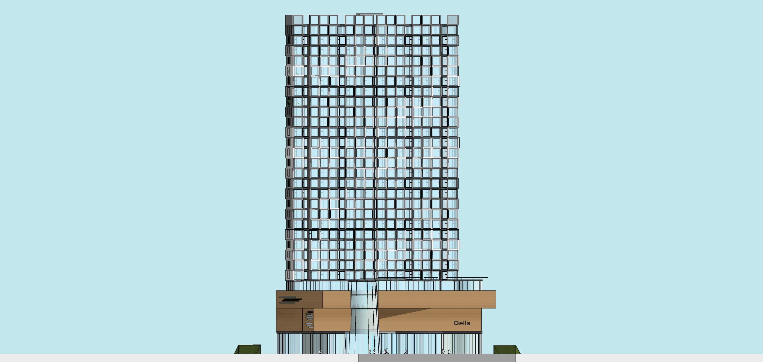 Sketchup Commercial Office Complex 238 3D model_19