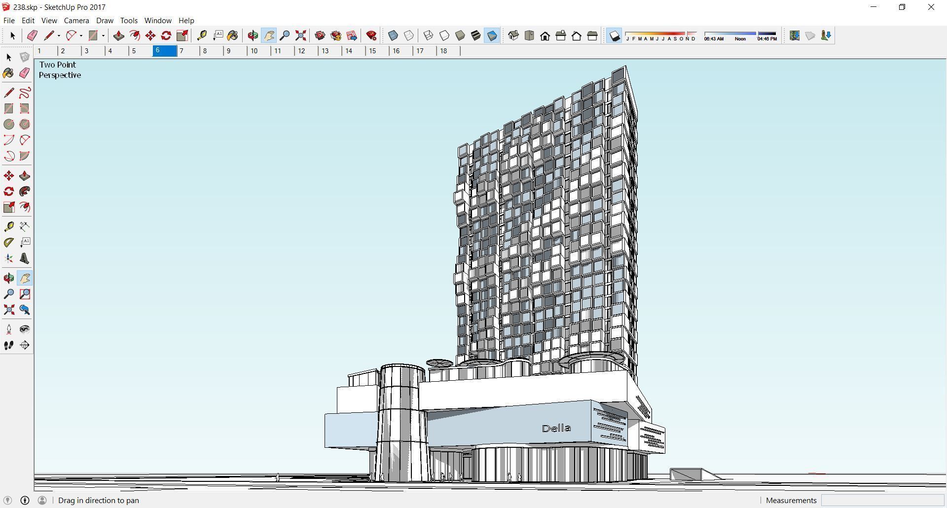 Sketchup Commercial Office Complex 238 3D model_1