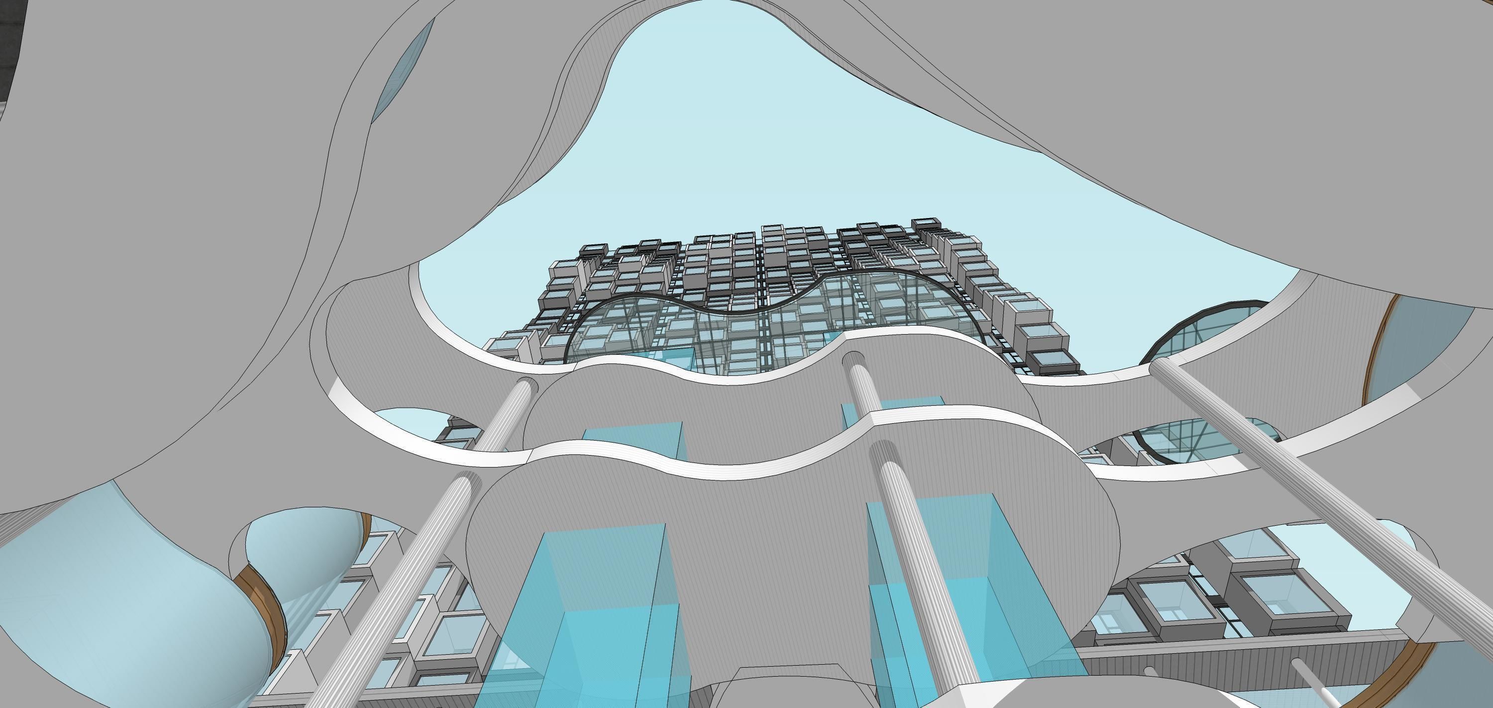 Sketchup Commercial Office Complex 238 3D model_15