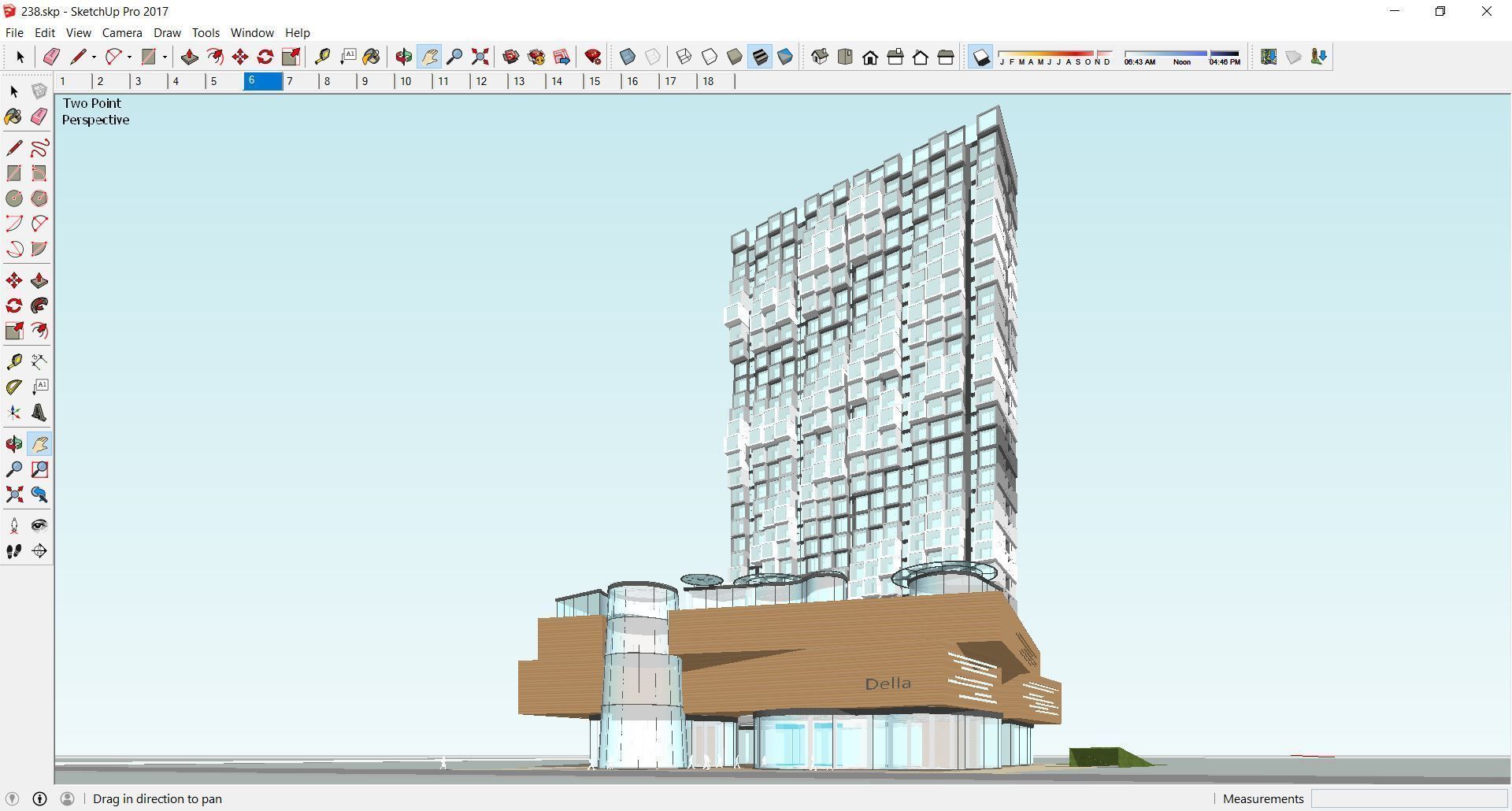 Sketchup Commercial Office Complex 238 3D model_2