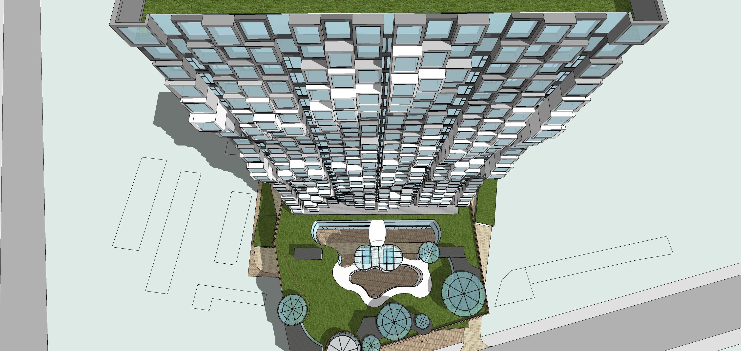 Sketchup Commercial Office Complex 238 3D model_16