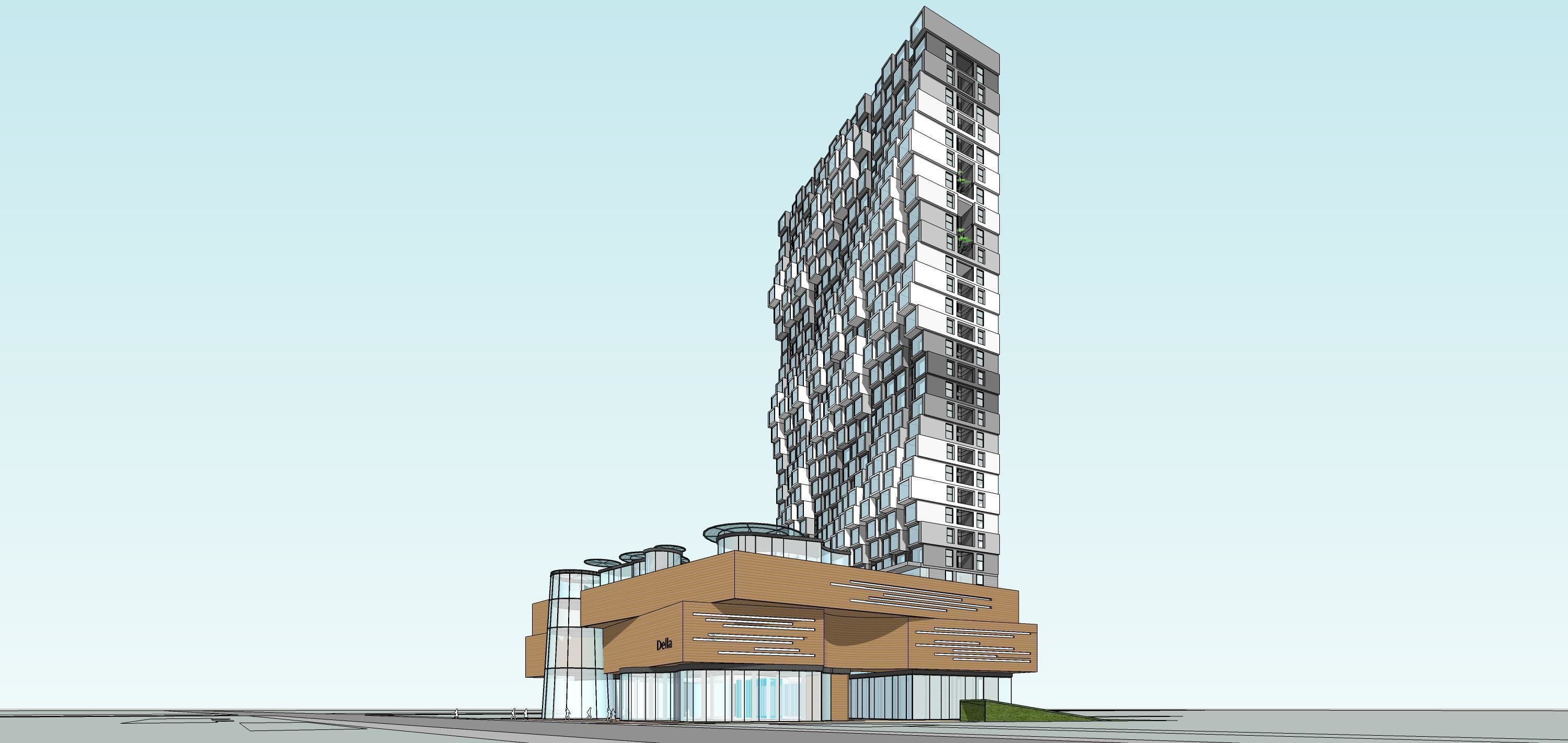 Sketchup Commercial Office Complex 238 3D model_7