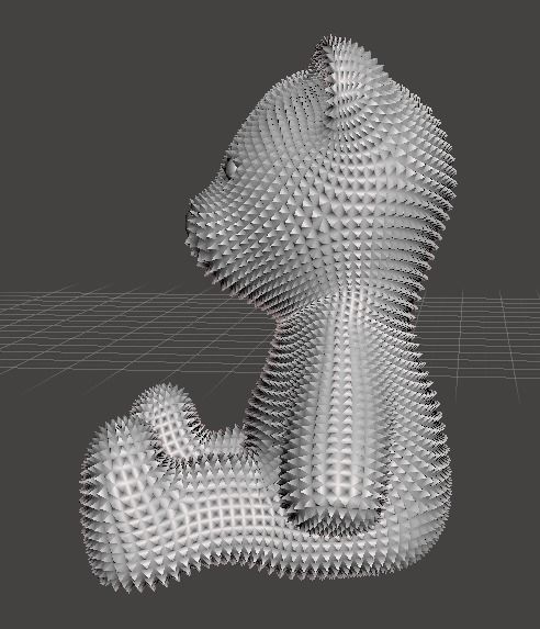 Christmas teddy bear 3D print model_2