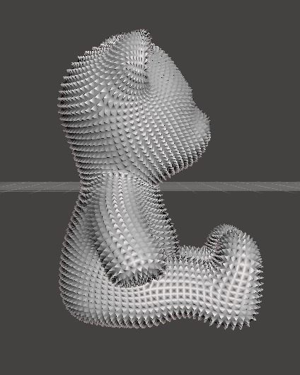 Christmas teddy bear 3D print model_4