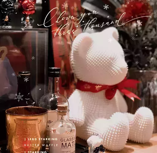 Christmas teddy bear 3D print model