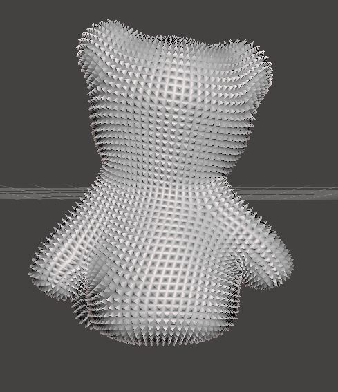 Christmas teddy bear 3D print model_3