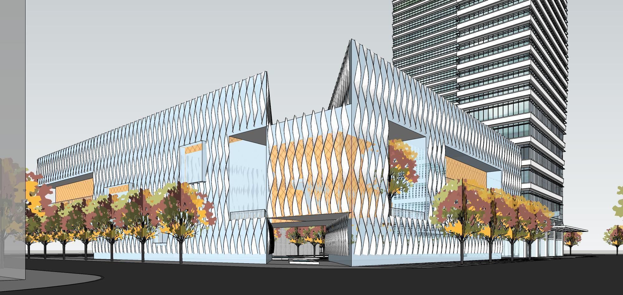 Sketchup Commercial Office Complex 240 3D model_4